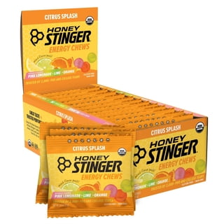 Honey Stinger Organic Energy Chew, Citrus Splash, Caffeine Free Healthy Fruit Snack, 1.8 oz., 12 pk.