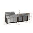 thumbnail image 4 of Member's Mark 3-Piece Modular Outdoor Kitchen 5 Burner Grill, 4 of 23