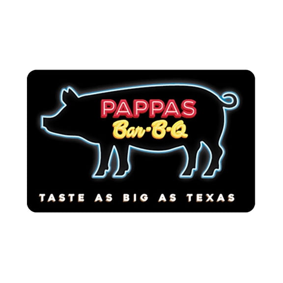Pappa's BBQ $50 Email Delivery Gift Card