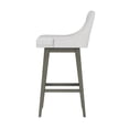 thumbnail image 10 of HH2 Home Upholstered Tapered Back Wood Adjustable Height Swivel Bar Stool, 10 of 19