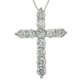 thumbnail image 1 of 2.00 CT. T.W. Diamond Cross Pendant in 14K Gold, 1 of 5