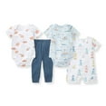 thumbnail image 4 of Burt's Bees Baby 4-Piece Playwear Set, 4 of 9