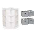 thumbnail image 1 of RiverRidge Kids Corner Playroom 6 Cubby Cabinet with 4 Folding Storage Bins, 1 of 7