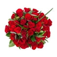 thumbnail image 2 of Member's Mark Red Roses and Greenery Vase Arrangement, choose stem count, 2 of 4