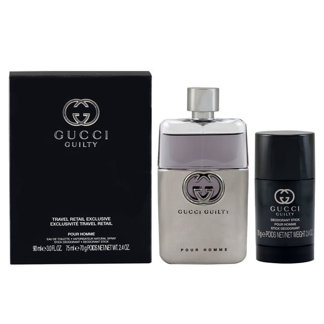 Gucci Guilty Travel 3.0 oz Eau De Toilette Spray and Deo Stick 2.4 oz