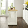thumbnail image 4 of Crosley Furniture Oxford Butcher Block Kitchen Island with Microwave Stand, Storage Shelves, and Drawers, 4 of 10