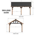 thumbnail image 9 of Range Cedar and Steel Gazebo with Lofted Roof and PowerPort, 9 of 10