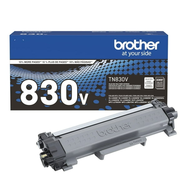 Brother TN830V High-Yield Toner, 3,300 Page-Yield, Black