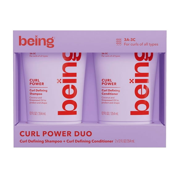Being CURL POWER Shampoo & Conditioner Duo, 12 fl. oz., 2 pk.