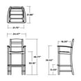 thumbnail image 6 of POLYWOOD Gulf Shores Bar Arm Chair, 6 of 7