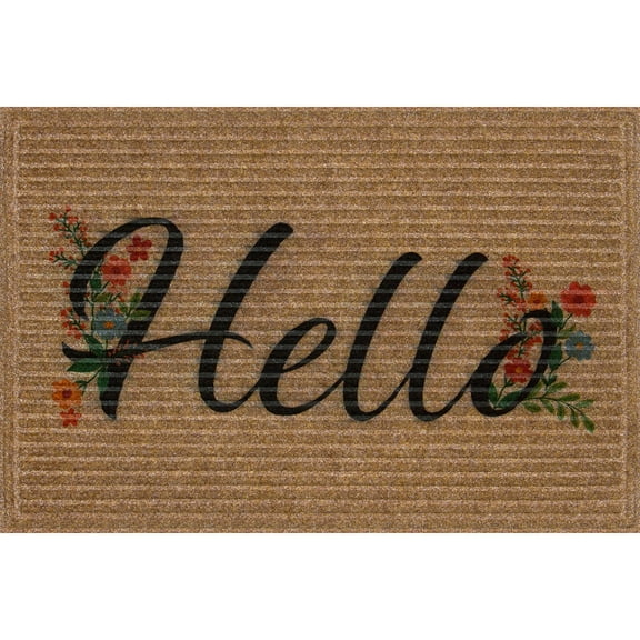 Apache Mills Naturelles Faux Coir Indoor/Outdoor Doormat, 2' x 3'