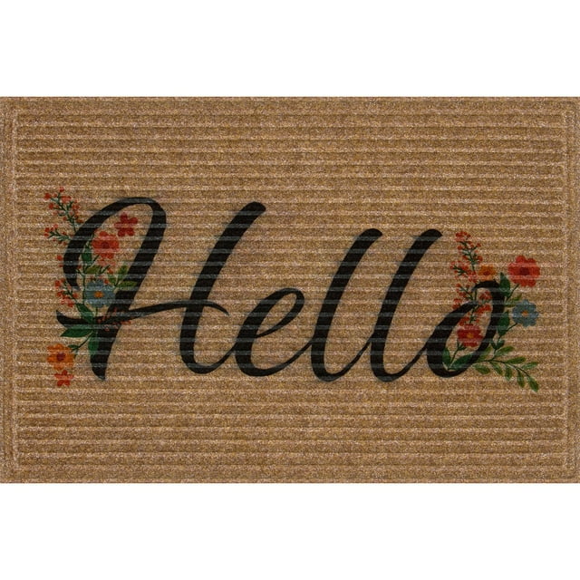 Apache Mills Naturelles Faux Coir Indoor/Outdoor Doormat, 2' x 3'