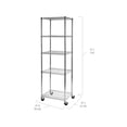 thumbnail image 4 of Seville Classics 5-Tier NSF-Certified Steel Shelving, 24”W x 18”D x 75”H, 4 of 11