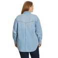 thumbnail image 3 of Nine West Women's Plus Denim Top, 3 of 8