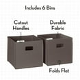 thumbnail image 3 of RiverRidge Folding Bins Cube Storage Cubbies, Set of 6 Playroom Organizers, 3 of 6