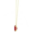 thumbnail image 3 of Lab Created Gemstone Necklace in 14K Yellow Gold, 3 of 8