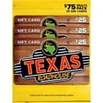 thumbnail image 1 of Texas Roadhouse $75 Gift Card Multi-Pack, 3 x $25, 1 of 1