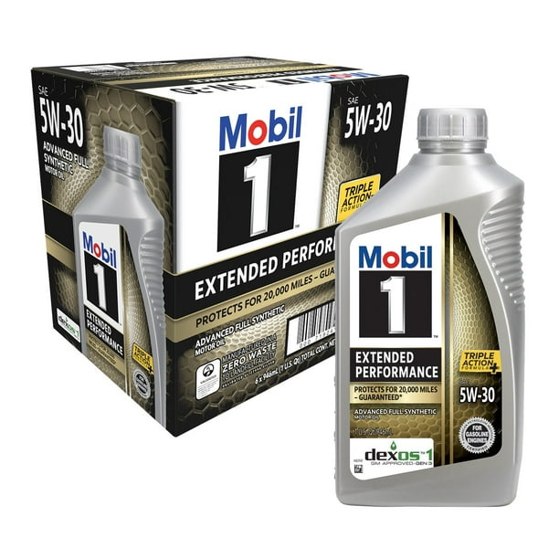 Mobil 1 Extended Performance Full Synthetic Motor Oil 5W-30 6-Pack