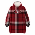 thumbnail image 1 of Pegasus Sports San Francisco 49ers Wearable Sherpa Throw, 1 of 6