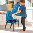 thumbnail image 9 of Lifetime Children's Essential Stacking Chair, 4 Pack, Blue, 9 of 10