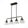thumbnail image 10 of Hunter Cypress Grove with Clear Holophane Glass 4 Light Chandelier Ceiling Light Fixture, 10 of 10