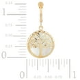 thumbnail image 4 of Tree of Life Dangle Earrings in 14K Gold, 4 of 7