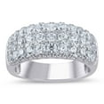 thumbnail image 2 of Round Cut Pavé Diamond Band in 14K Gold, 2 of 6