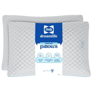 Sealy Dreamlife 2-Pack Cooling Extra Firm Bed Pillow, Assorted Sizes