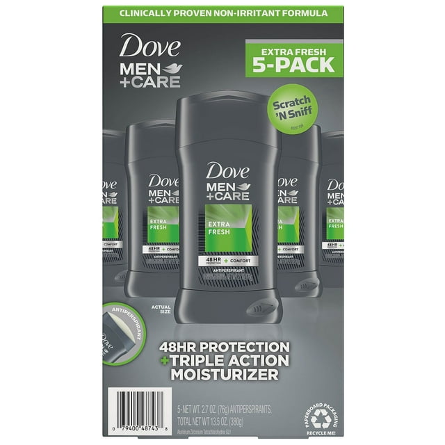 Dove Men+Care Antiperspirant Deodorant Extra Fresh (2.7 oz., 5 pk )