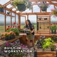 thumbnail image 9 of Backyard Discovery 13' x 11' Traditional Cedar Greenhouse - DIY, 9 of 16