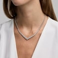 thumbnail image 2 of 3.00 CT.TW. Round Cut Diamond Graduating Tennis Necklace in 14K Gold, 2 of 4