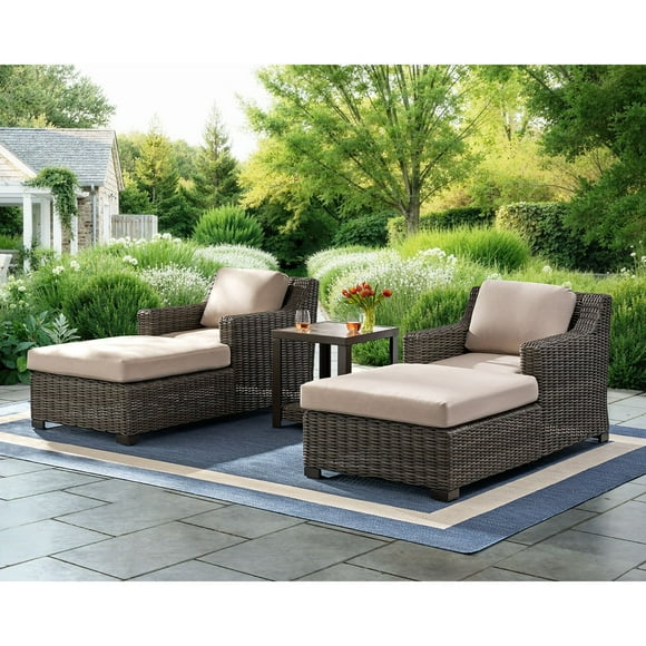 Member's Mark Breck Chaise Lounge Set with Sunbrella Fabric, 3pc