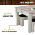 thumbnail image 5 of Barrington Billiards Monteray 7’ Drop Pocket Pool Table, 3-in-1 Dining Top & Table Tennis with Game Accessories, 5 of 7