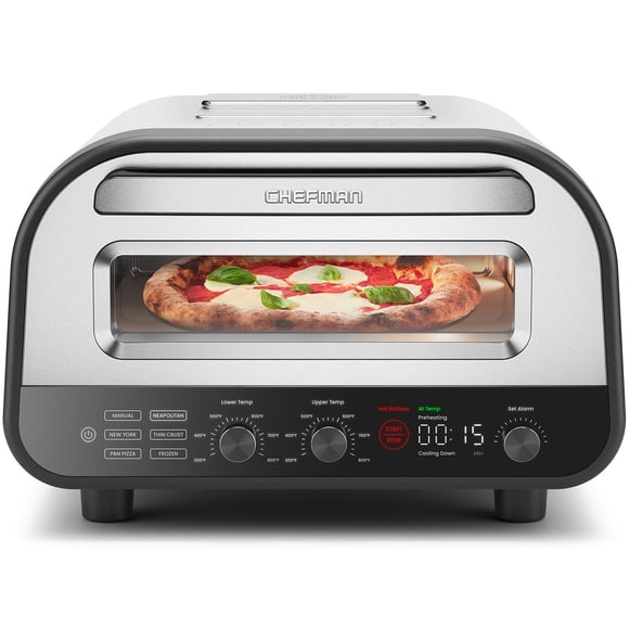 Chefman High-Heat Indoor Pizza Oven, 800°F Max Temp for 12" Homemade Pizza