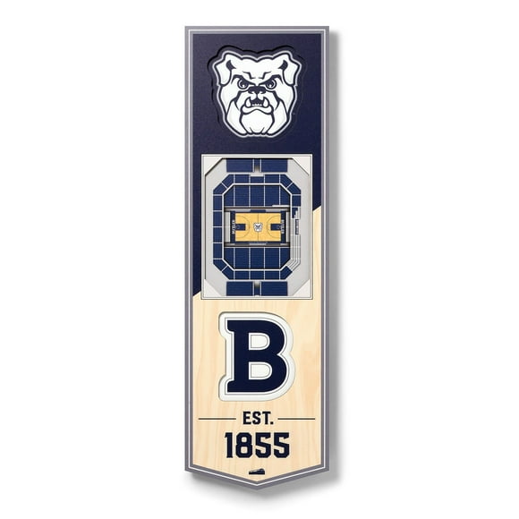 YouTheFan Butler Bulldogs 6"x19" 3D Stadium View Banner