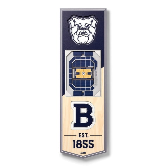 YouTheFan Butler Bulldogs 6"x19" 3D Stadium View Banner