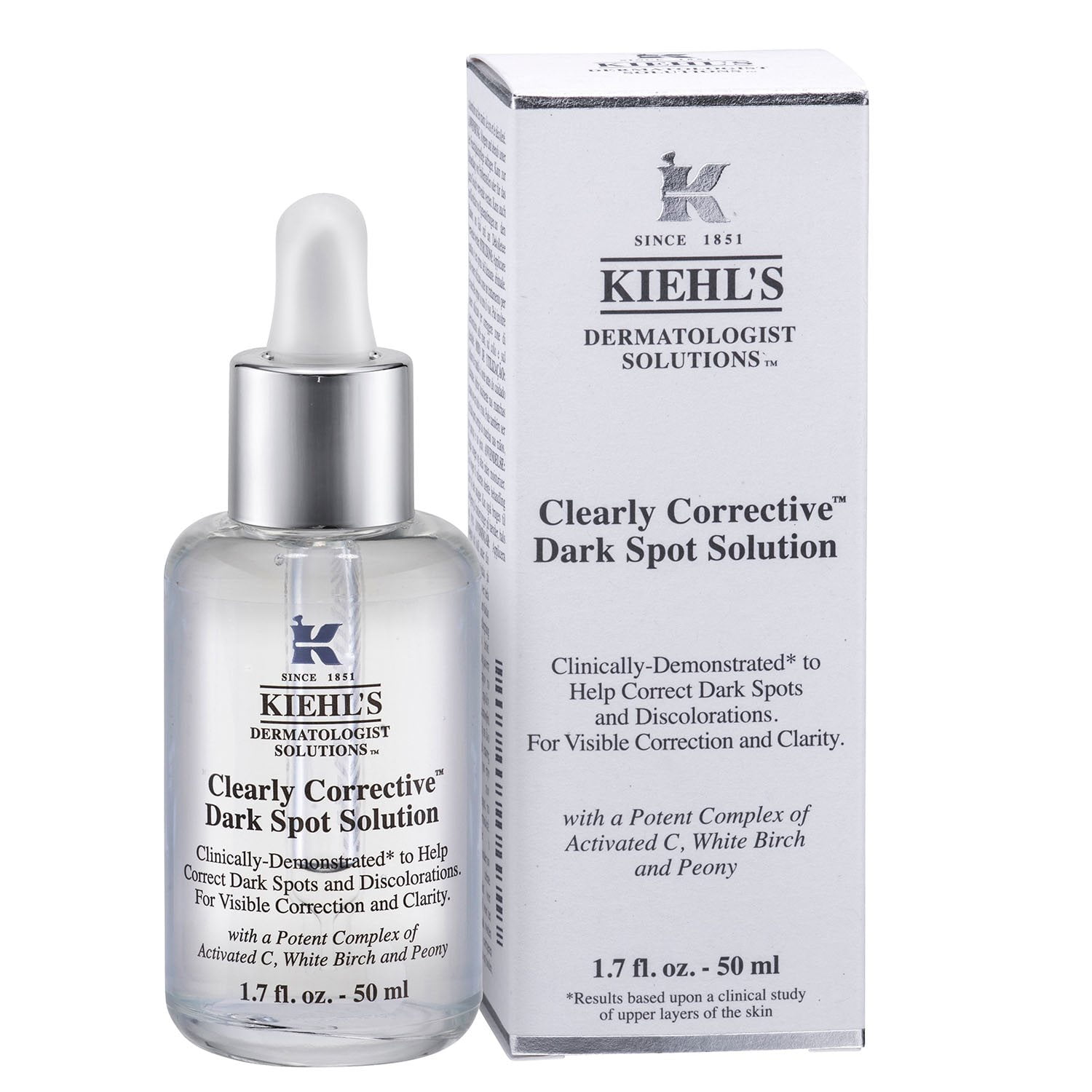 美容液 KIEHL's Cleanly Corrective Dark Spot Kiehl's Clearly Corrective Dark Spot Correcting Serum, 1.7 fl. oz