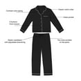 thumbnail image 7 of DreamMark Women's 2-Piece Notch Collar Pajama Set, 7 of 8
