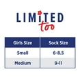 thumbnail image 5 of Limited Too Girls 6-Pack Lettuce Edge Quarter Crew Sock, 5 of 5