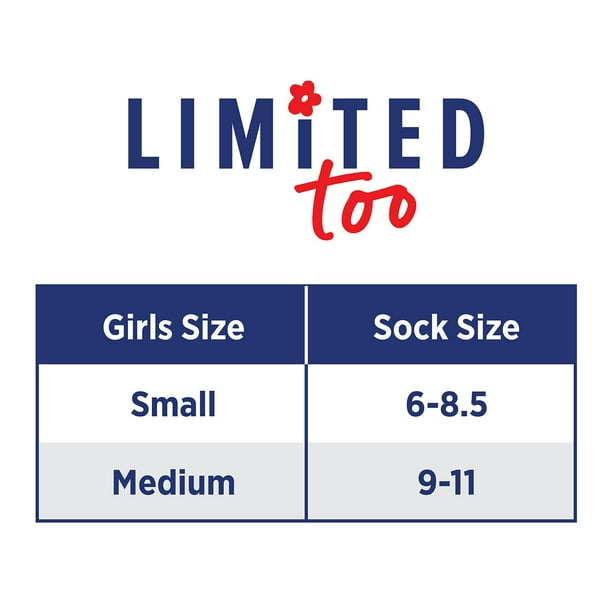 Limited Too Girls 6-Pack Lettuce Edge Quarter Crew Sock - Samsclub.com
