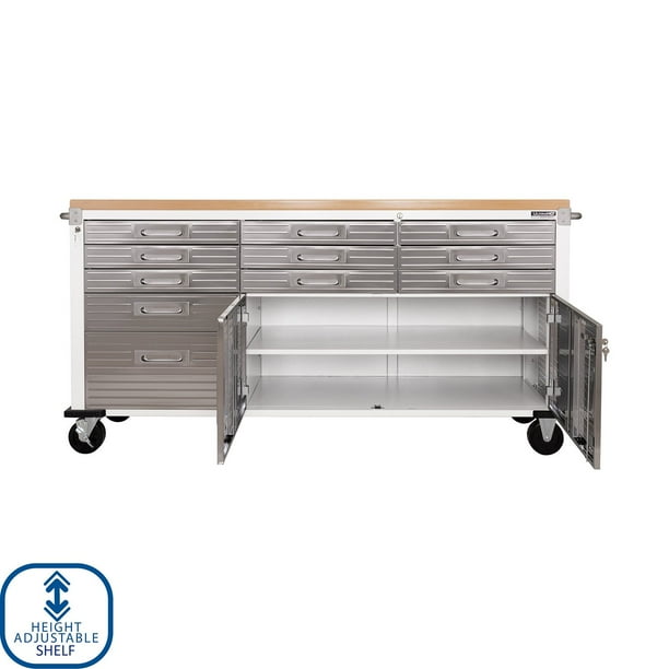 Seville Classics UltraHD 6-Piece Steel Garage Cabinet Storage Set