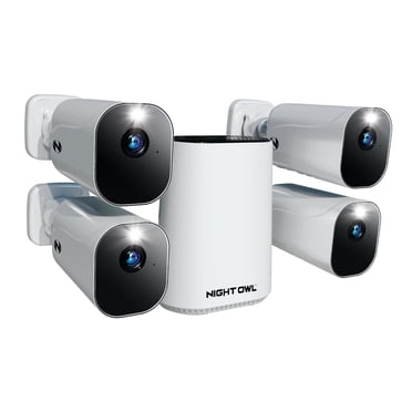 Night Owl 2K 4MP Wireless Wi-Fi Security Hub System with 4 Cameras and 64GB Local Storage
