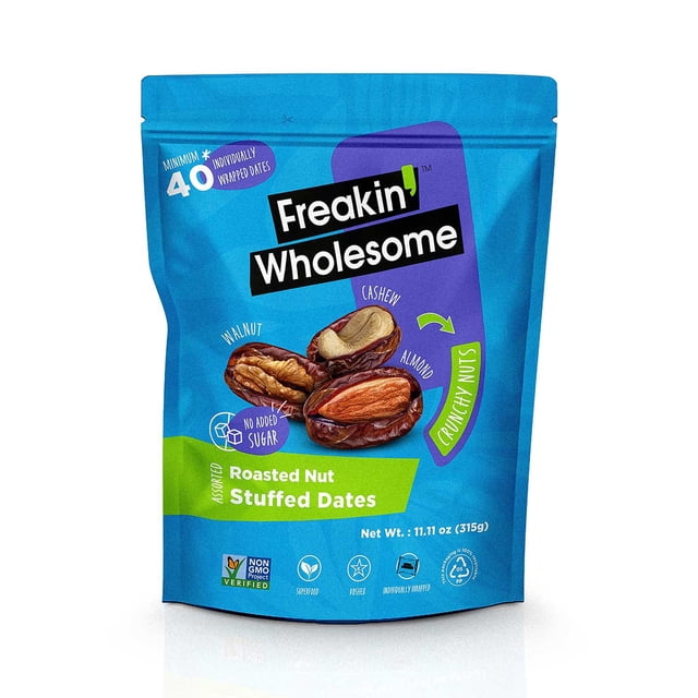 Freakin' Wholesome Assorted Nut Filled Dates, 11.11 oz.