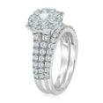 thumbnail image 2 of 1.95 CT. T.W. Round Cut Cluster Diamond Ring & Band Set in 14K Gold, 2 of 4