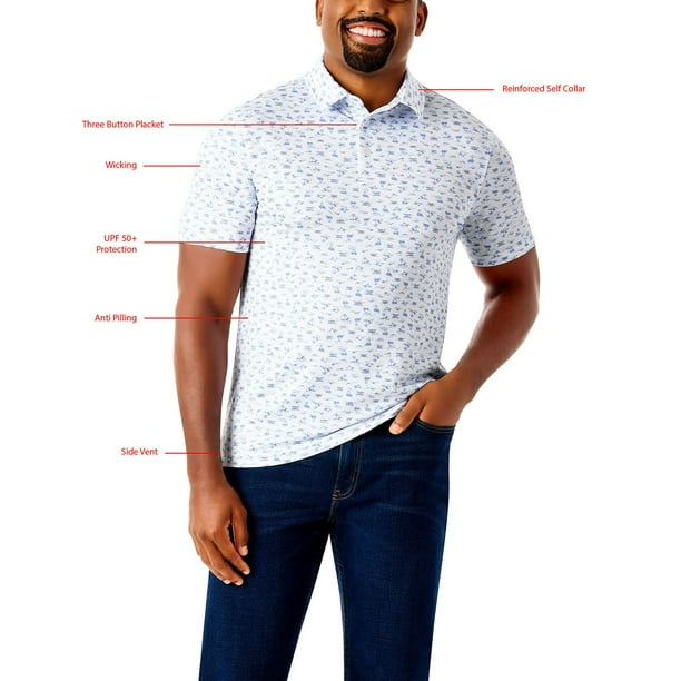 Member's Mark Men's Pattern Performance Polo - Samsclub.com