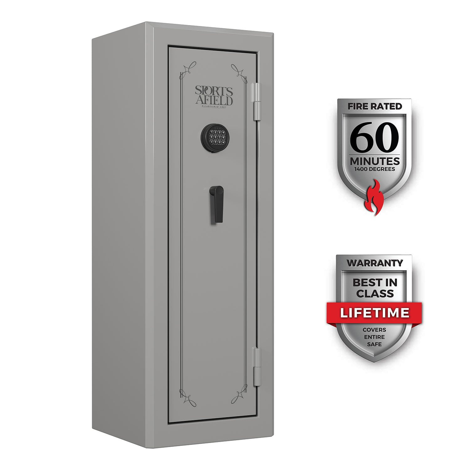Sports Afield 18-Gun Fireproof Safe with Electronic Lock