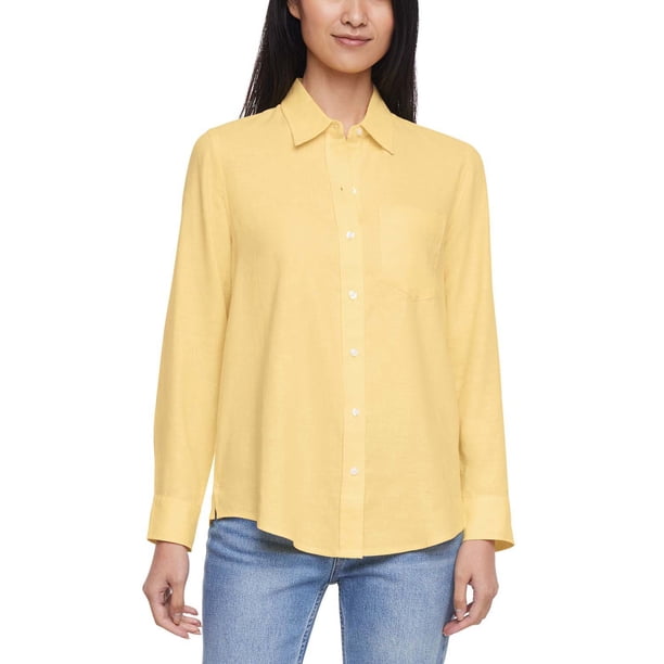Gap Women's Linen Blend Button-Down Shirt - Samsclub.com