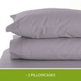 thumbnail image 4 of Purity Home 300-Thread-Count Organic Cotton Brushed Percale Pillowcases, Assorted Sizes, 4 of 8
