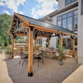 thumbnail image 2 of Range Cedar and Steel Gazebo with Lofted Roof and PowerPort, 2 of 8