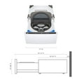 thumbnail image 3 of LG 1 cu. ft. 27 in. Laundry Pedestal with Slim DD Motor, 3 of 10